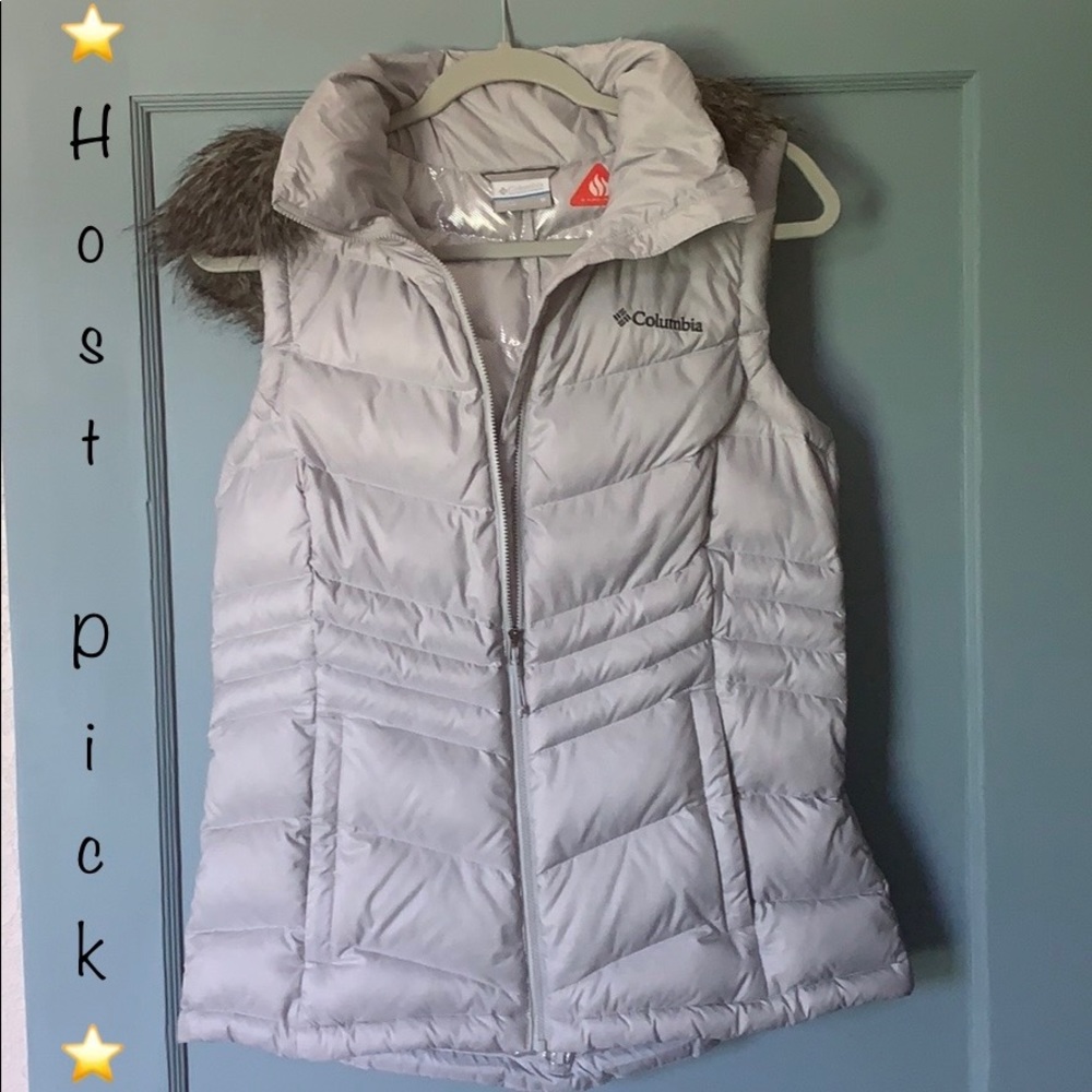 ⭐️HP 9/22⭐️Columbia Omniheat vest removable hood